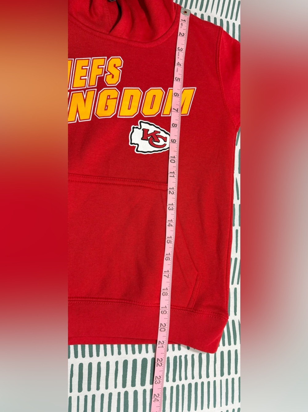 NWT Kansas City Chiefs Kingdom Youth Small Red NFL Team Apparel Hoodie - Picture 6 of 6